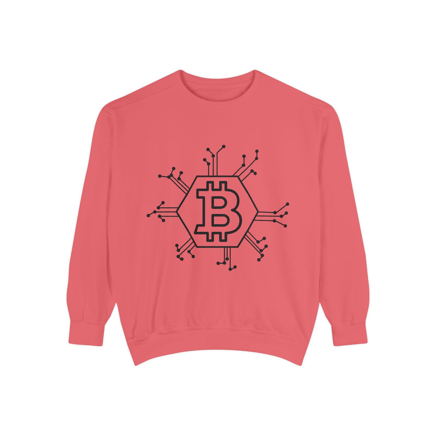 BTC Blockchain Unisex Garment-Dyed Sweatshirt