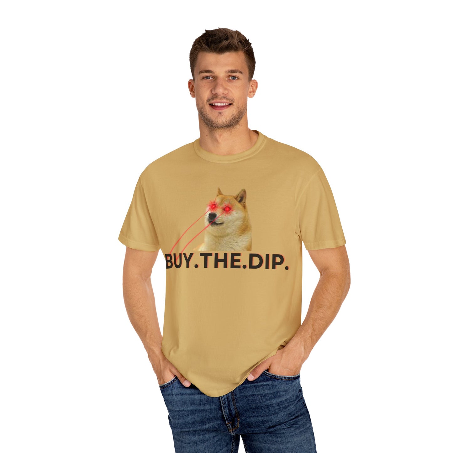 Buy The Dip Laser Eyes Unisex Garment-Dyed T-shirt