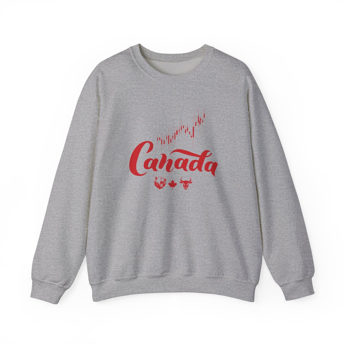 Bear Maple Bull Canada Unisex Heavy Blend™ Crewneck Sweatshirt
