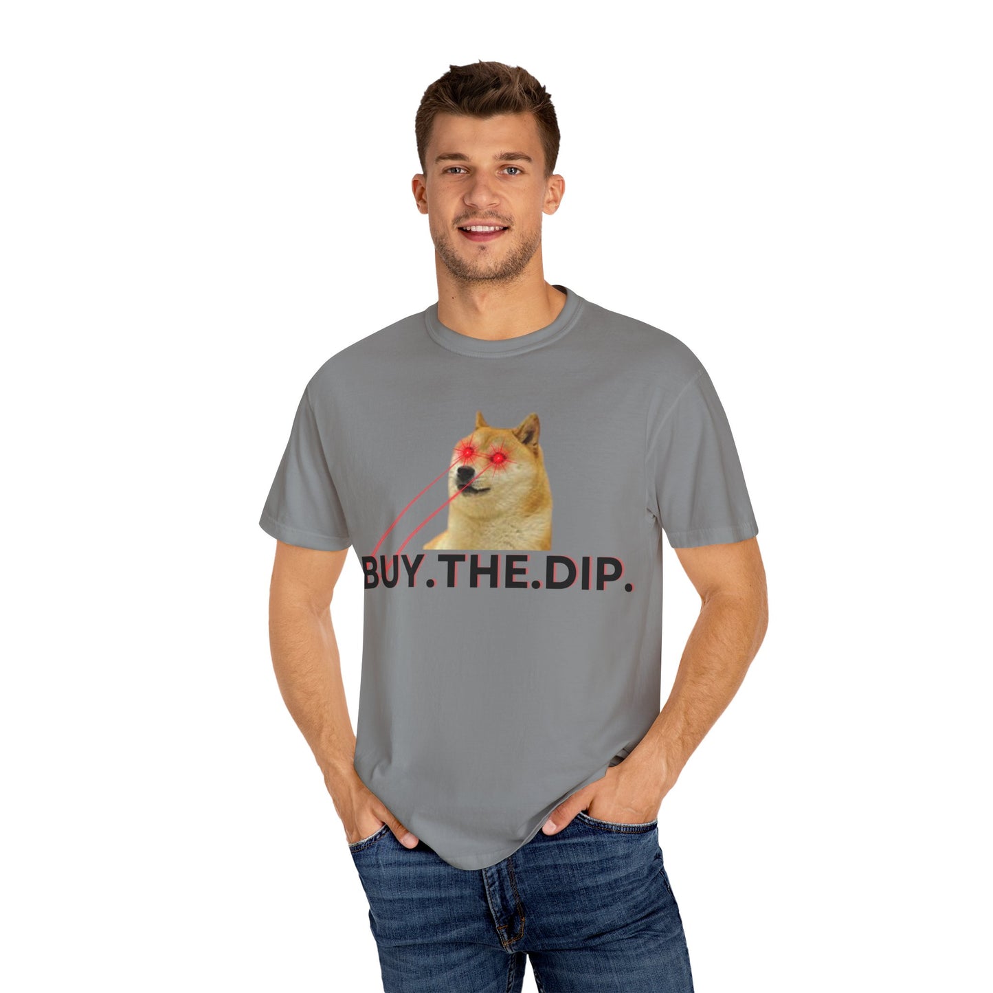Buy The Dip Laser Eyes Unisex Garment-Dyed T-shirt