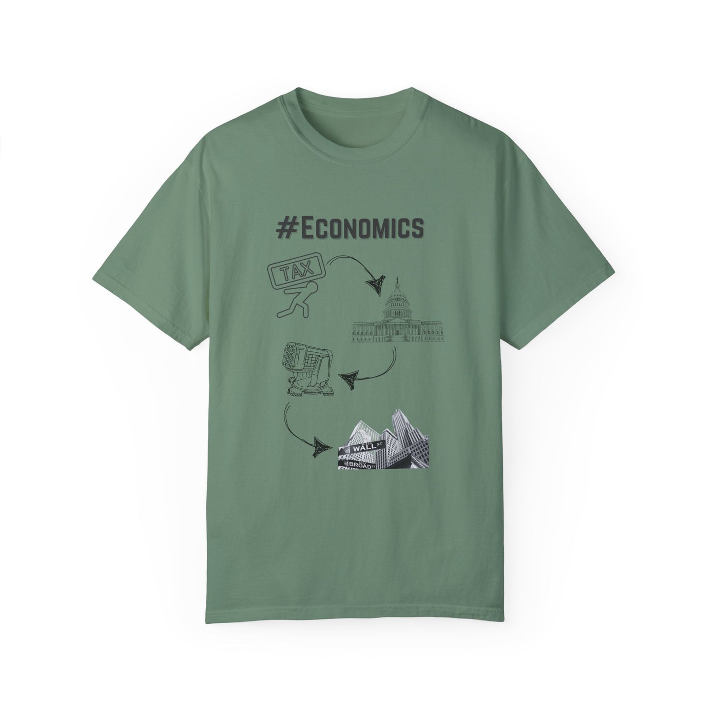 #Economics Garment-Dyed T-shirt