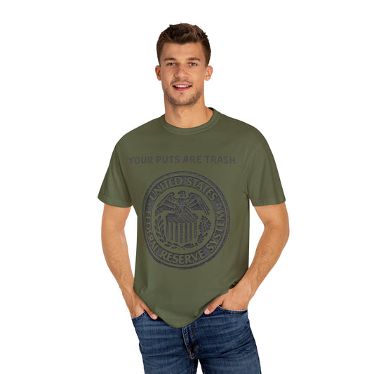Powell Puts are Trash Unisex Garment-Dyed T-shirt