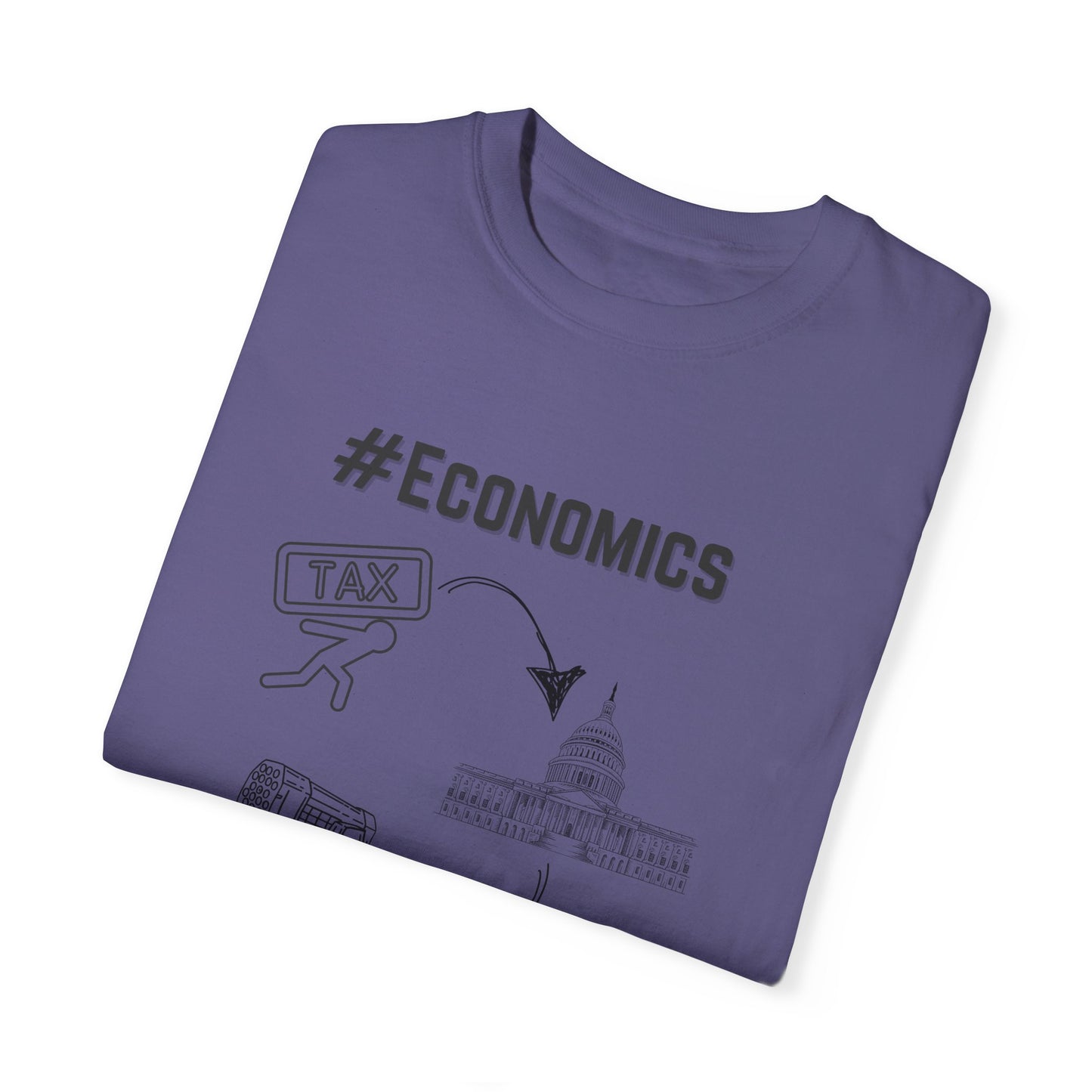 #Economics Garment-Dyed T-shirt