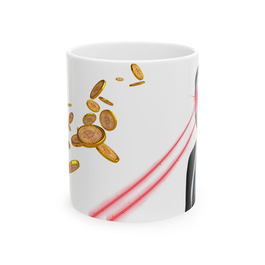 JD V Laser Eyes Ceramic Mug, (11oz, 15oz)