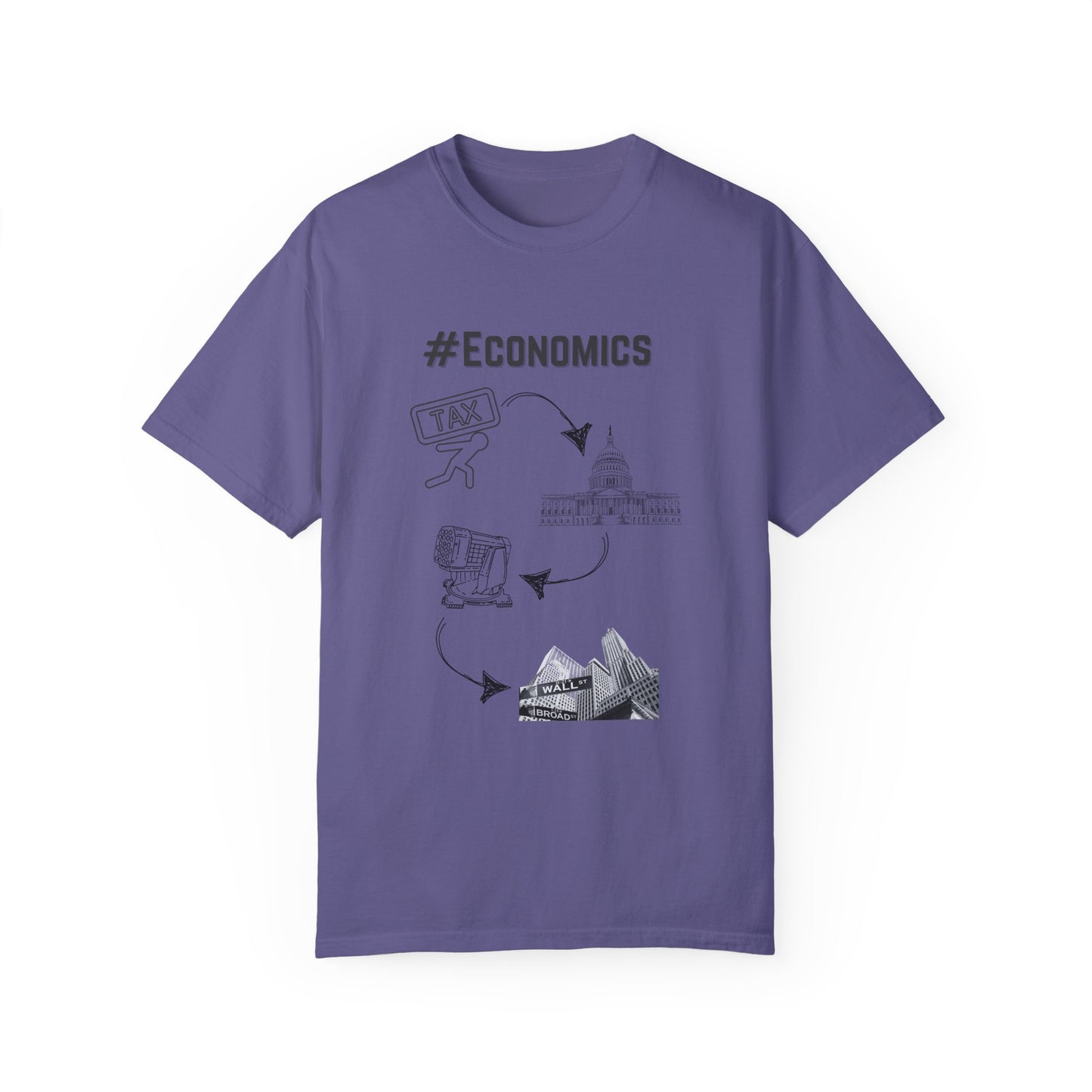 #Economics Garment-Dyed T-shirt