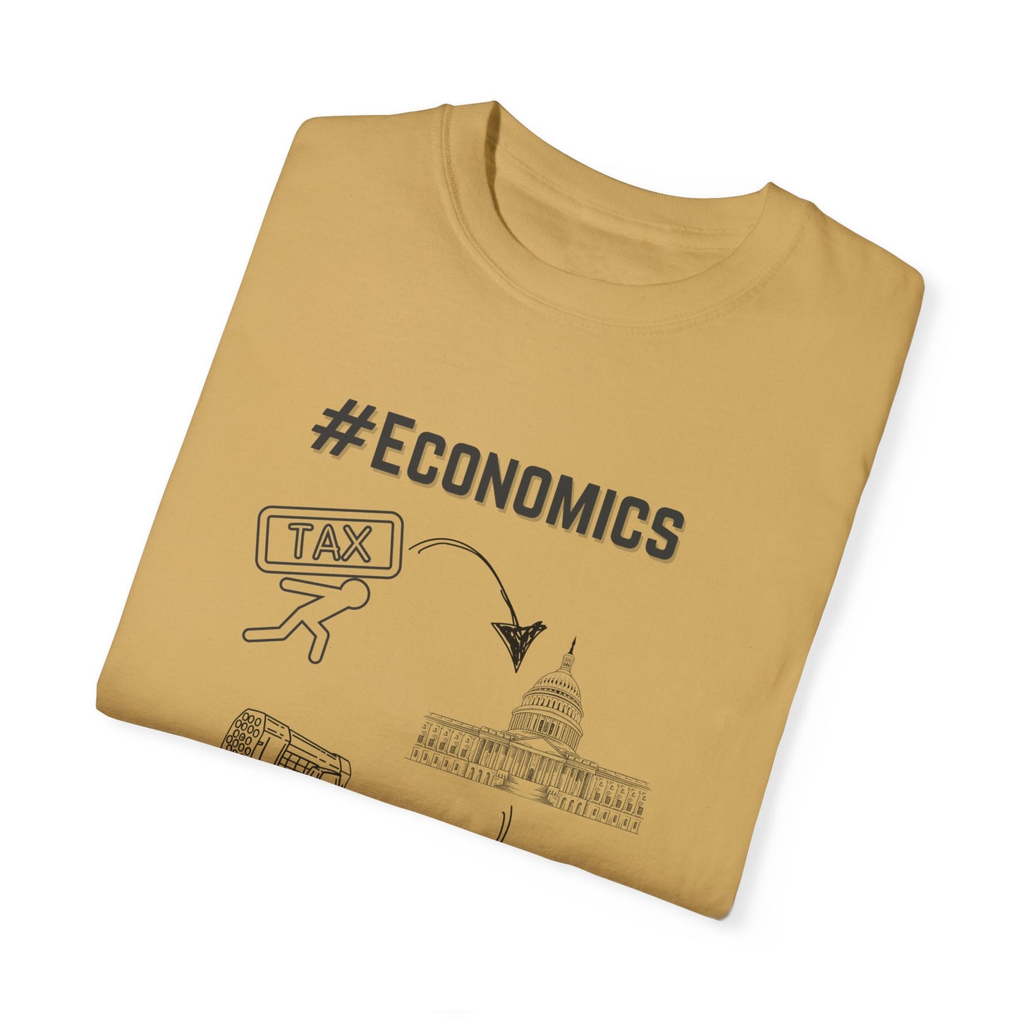 #Economics Garment-Dyed T-shirt