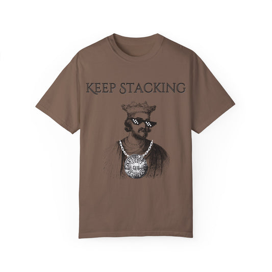 King Henry III Silver Stacker Unisex Garment-Dyed T-shirt