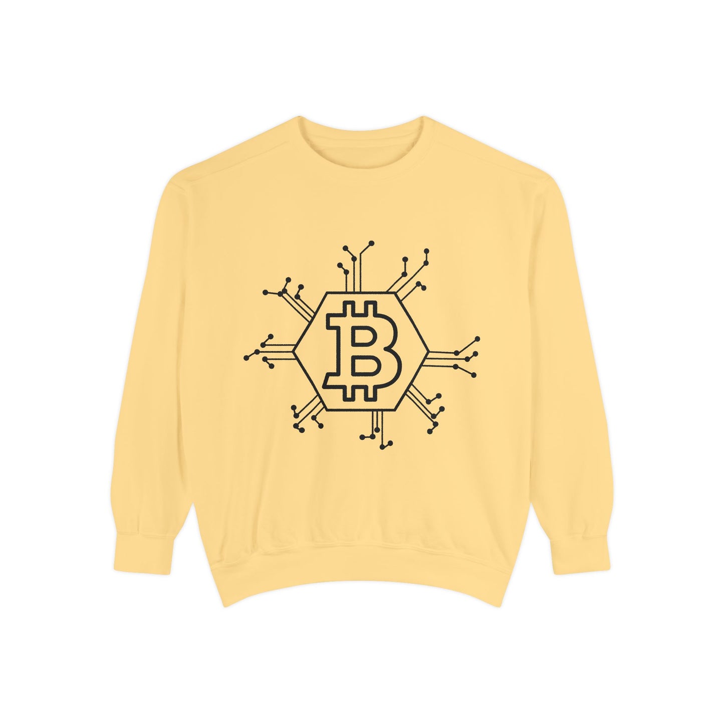 BTC Blockchain Unisex Garment-Dyed Sweatshirt
