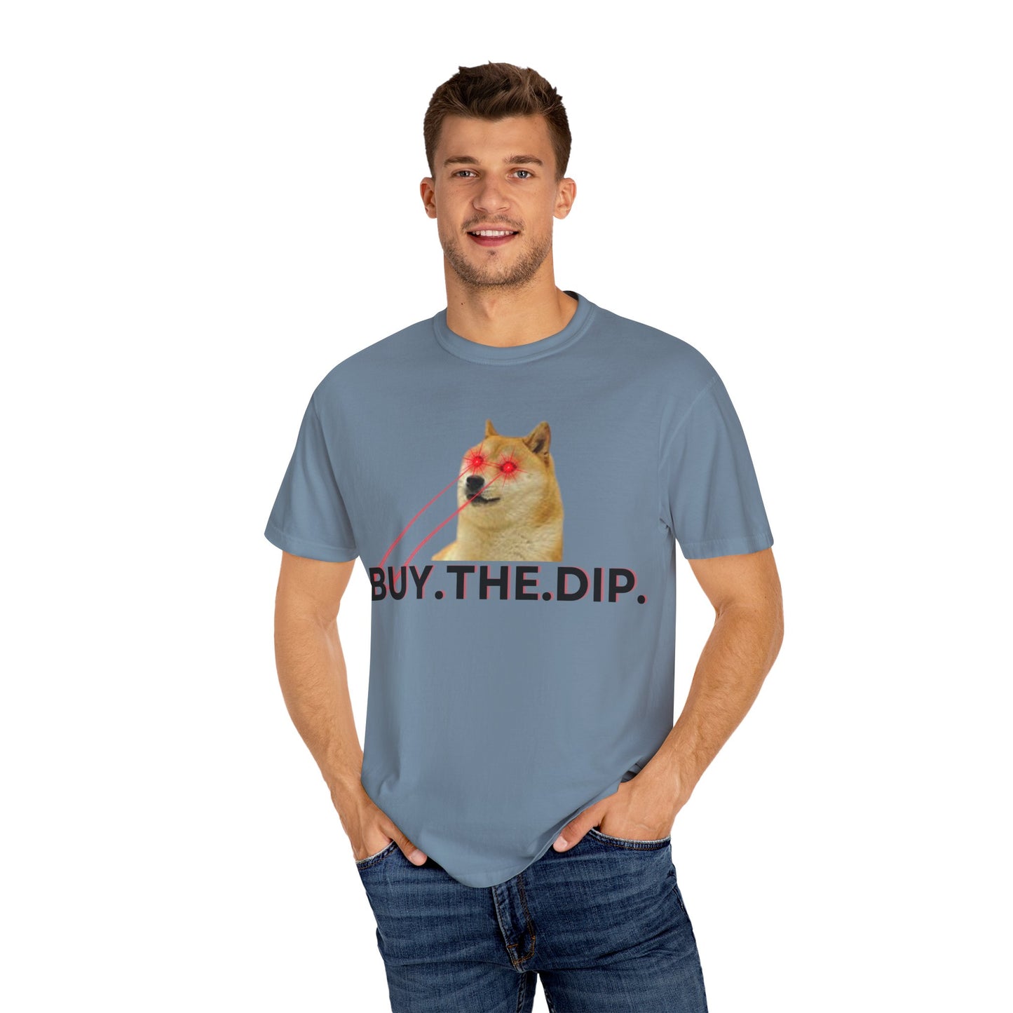 Buy The Dip Laser Eyes Unisex Garment-Dyed T-shirt