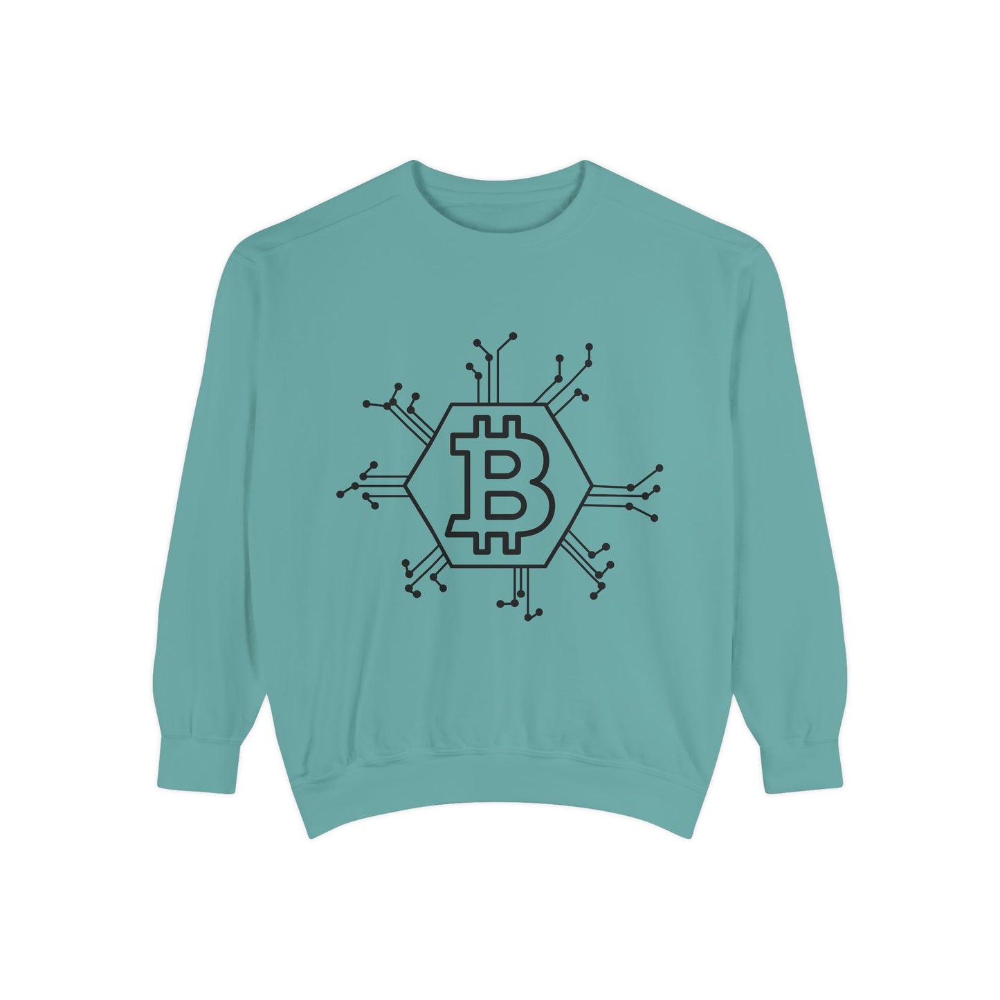 BTC Blockchain Unisex Garment-Dyed Sweatshirt