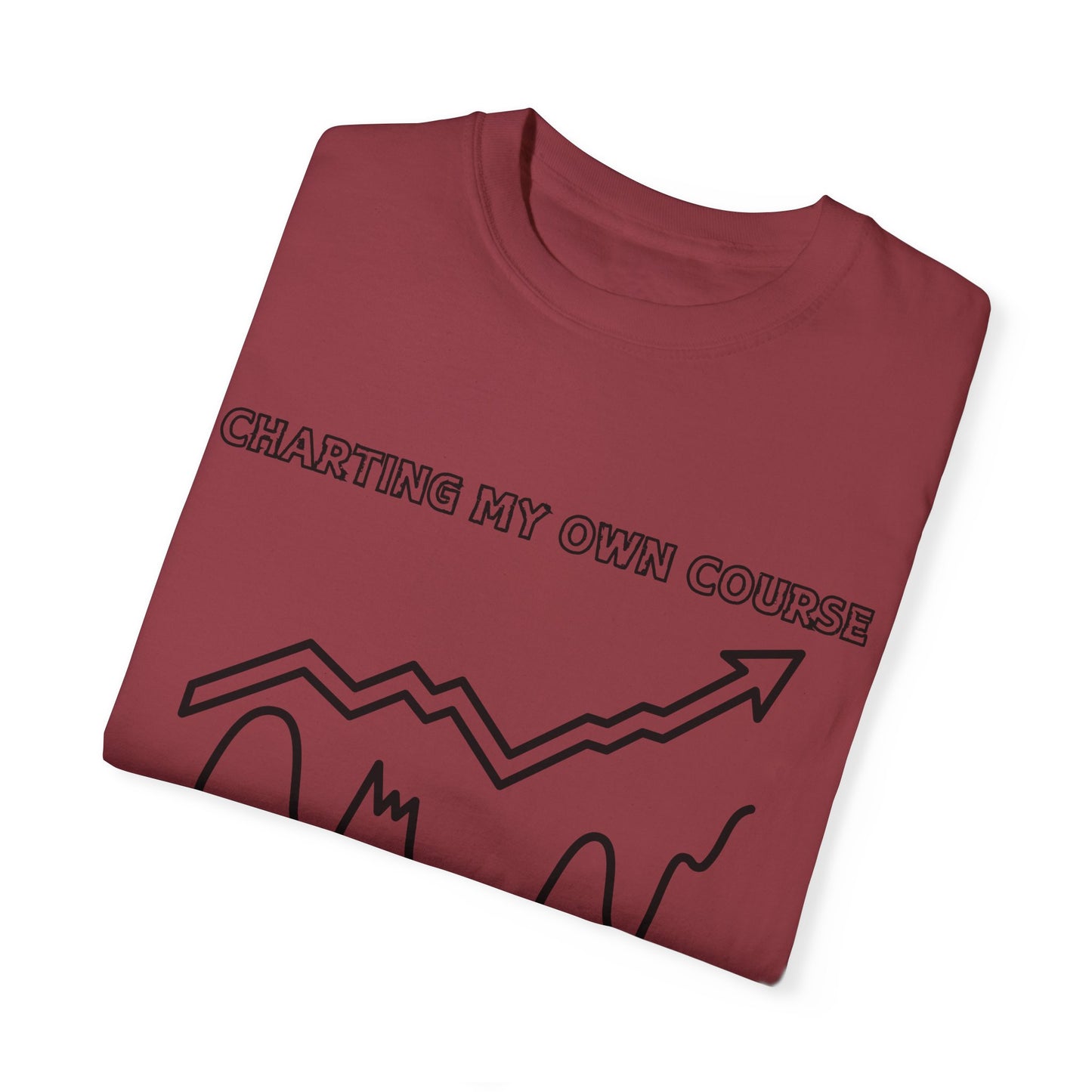 Charting my Own Course Unisex Garment-Dyed T-shirt
