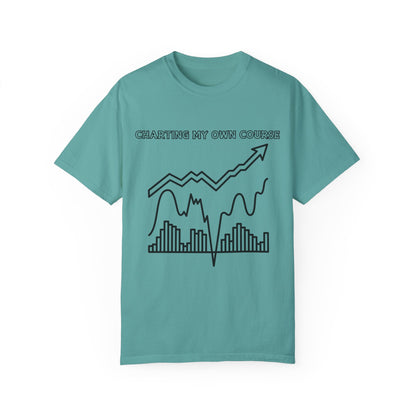 Charting my Own Course Unisex Garment-Dyed T-shirt
