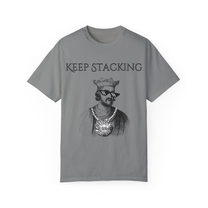 King Henry III Silver Stacker Unisex Garment-Dyed T-shirt