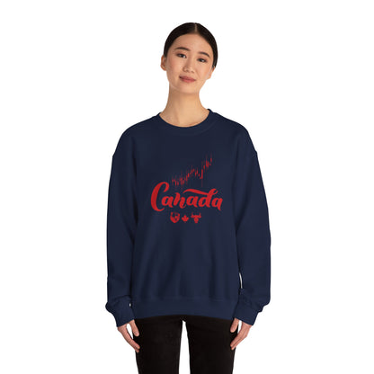 Bear Maple Bull Canada Unisex Heavy Blend™ Crewneck Sweatshirt
