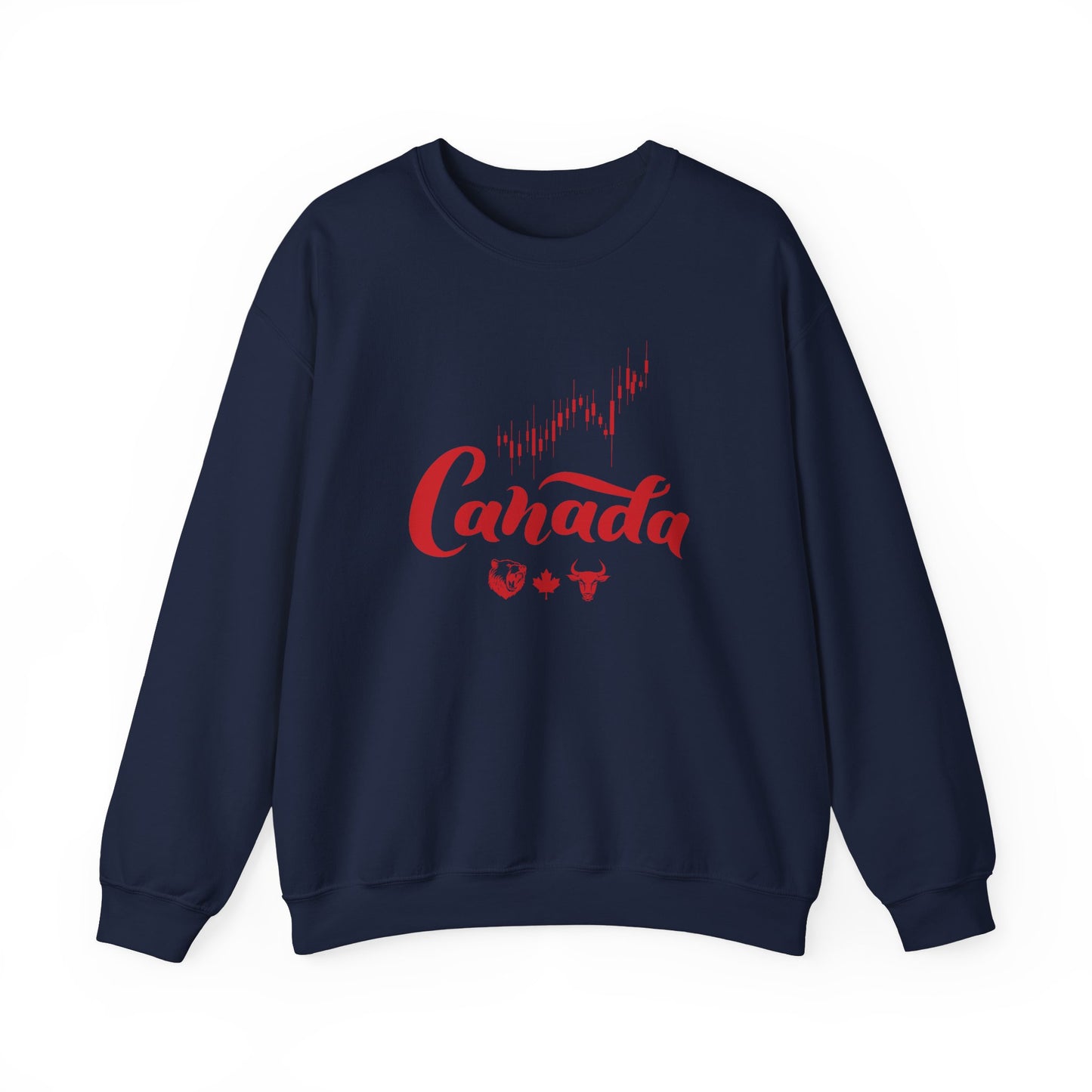 Bear Maple Bull Canada Unisex Heavy Blend™ Crewneck Sweatshirt