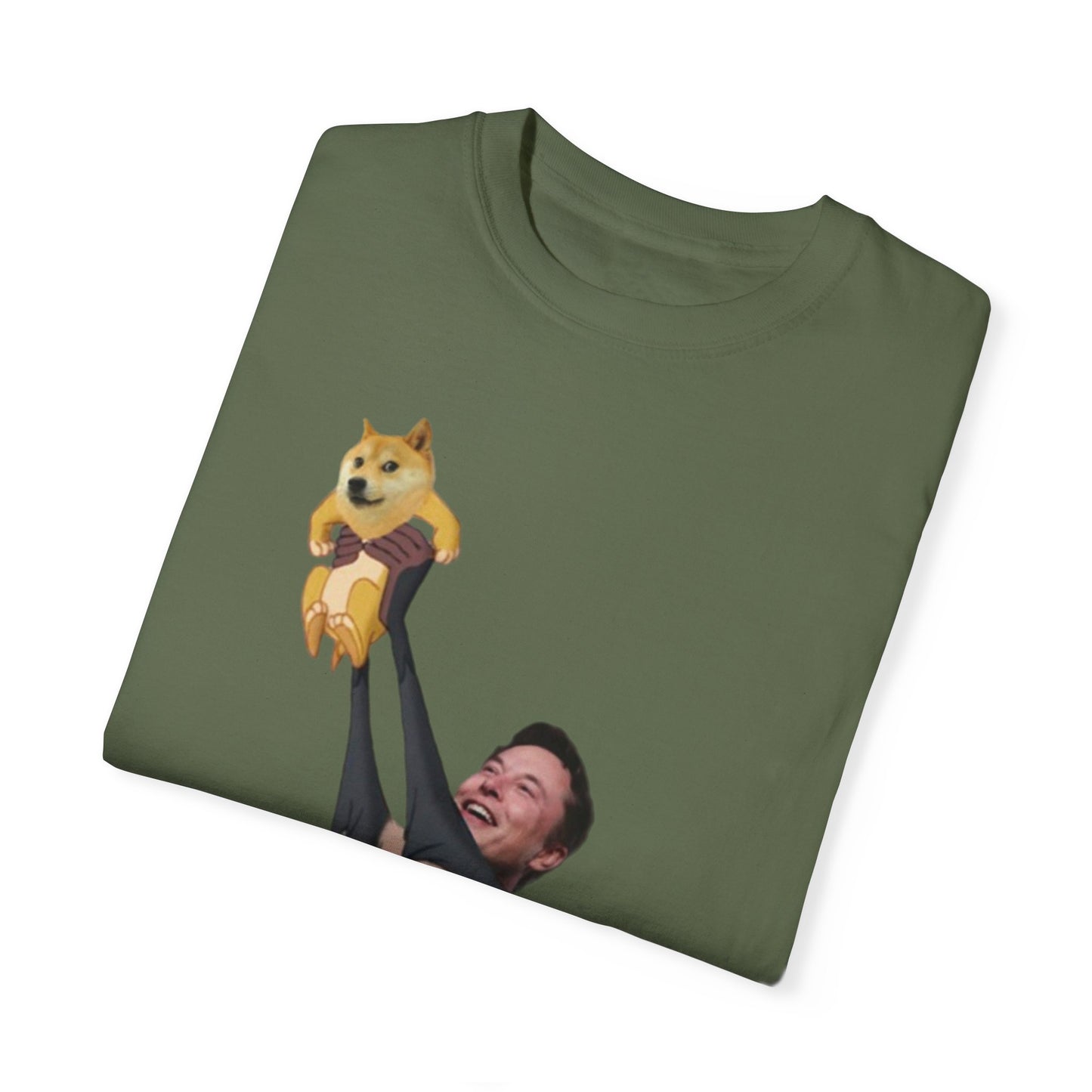 DOGE Musk Meme Unisex Garment-Dyed T-shirt