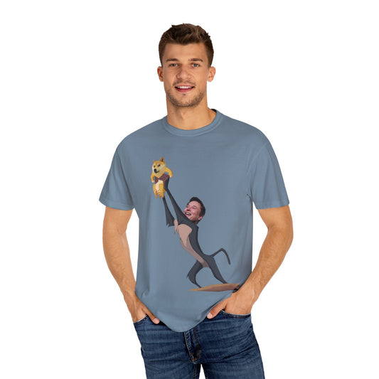 DOGE Musk Meme Unisex Garment-Dyed T-shirt