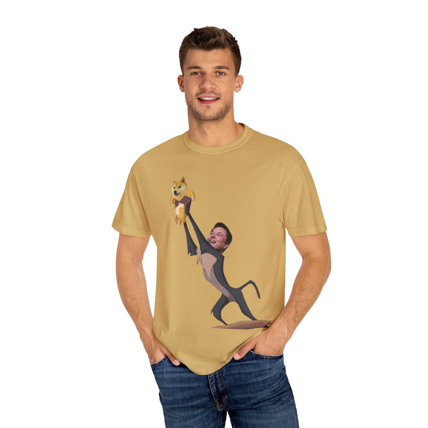 DOGE Musk Meme Unisex Garment-Dyed T-shirt