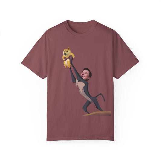 DOGE Musk Meme Unisex Garment-Dyed T-shirt