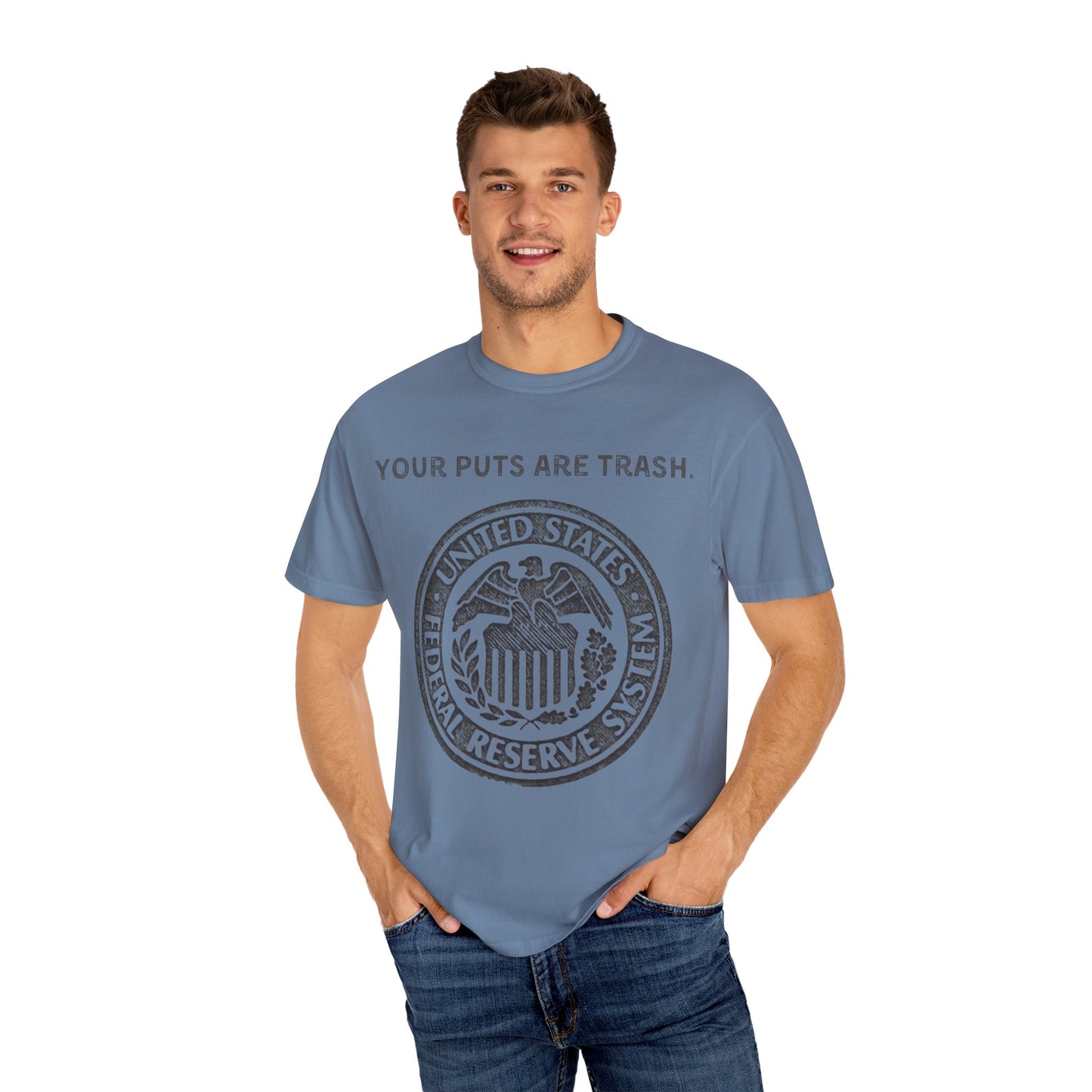 Powell Puts are Trash Unisex Garment-Dyed T-shirt