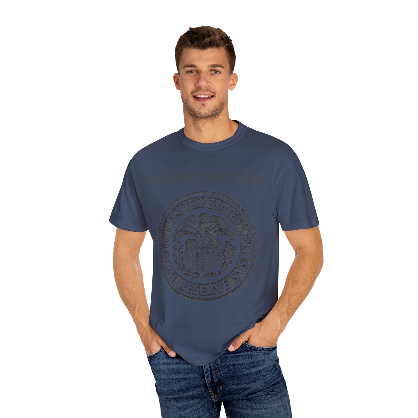 Powell Puts are Trash Unisex Garment-Dyed T-shirt