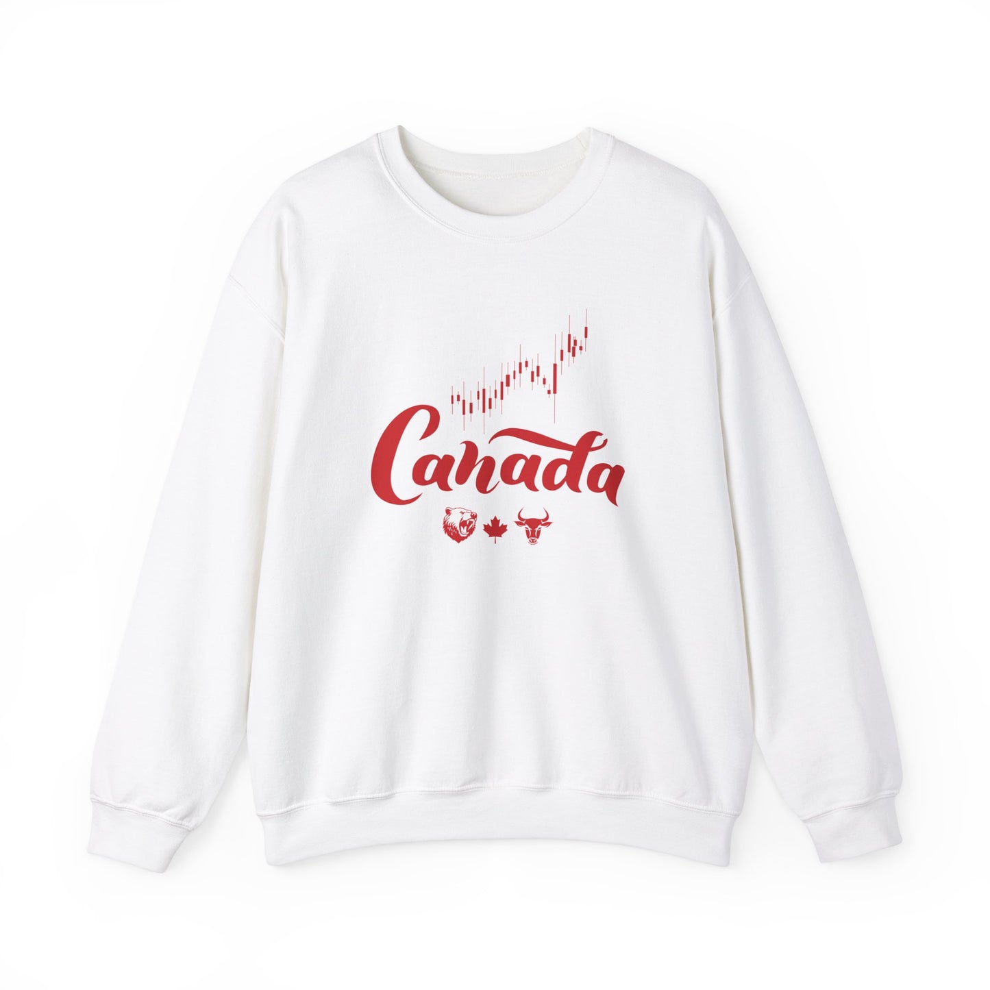 Bear Maple Bull Canada Unisex Heavy Blend™ Crewneck Sweatshirt