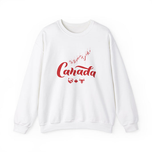 Bear Maple Bull Canada Unisex Heavy Blend™ Crewneck Sweatshirt