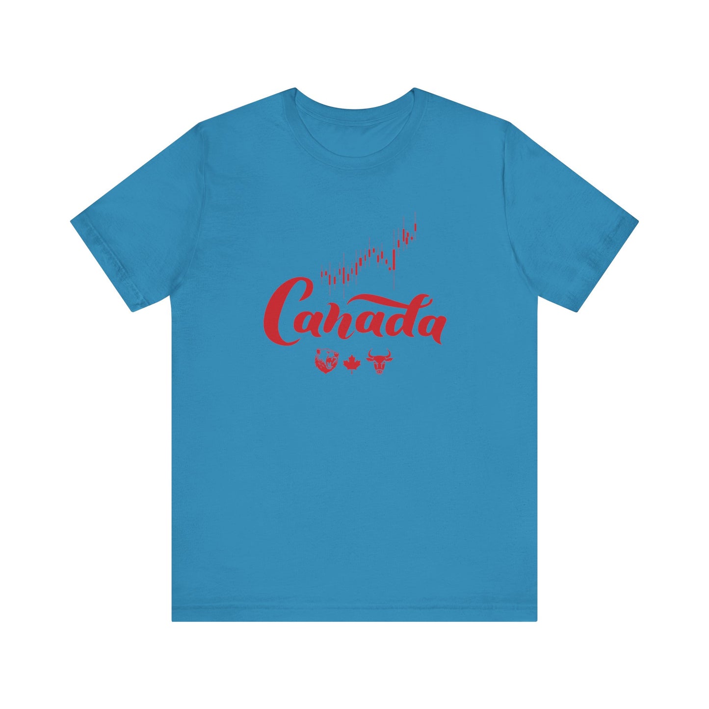 Bear Maple Bull Canada Unisex Jersey Short Sleeve Tee