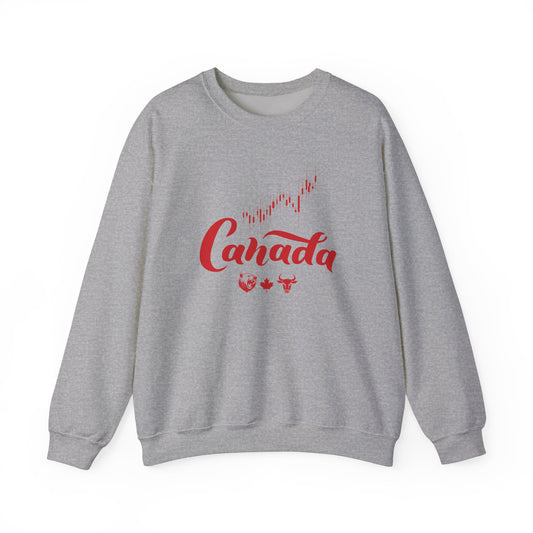 Bear Maple Bull Canada Unisex Heavy Blend™ Crewneck Sweatshirt
