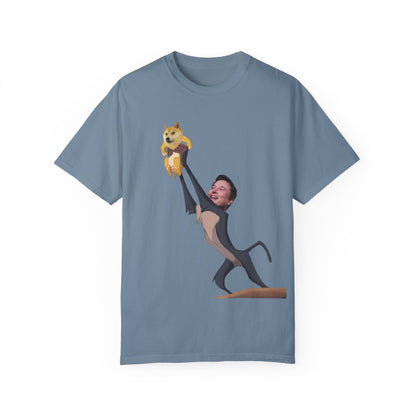 DOGE Musk Meme Unisex Garment-Dyed T-shirt