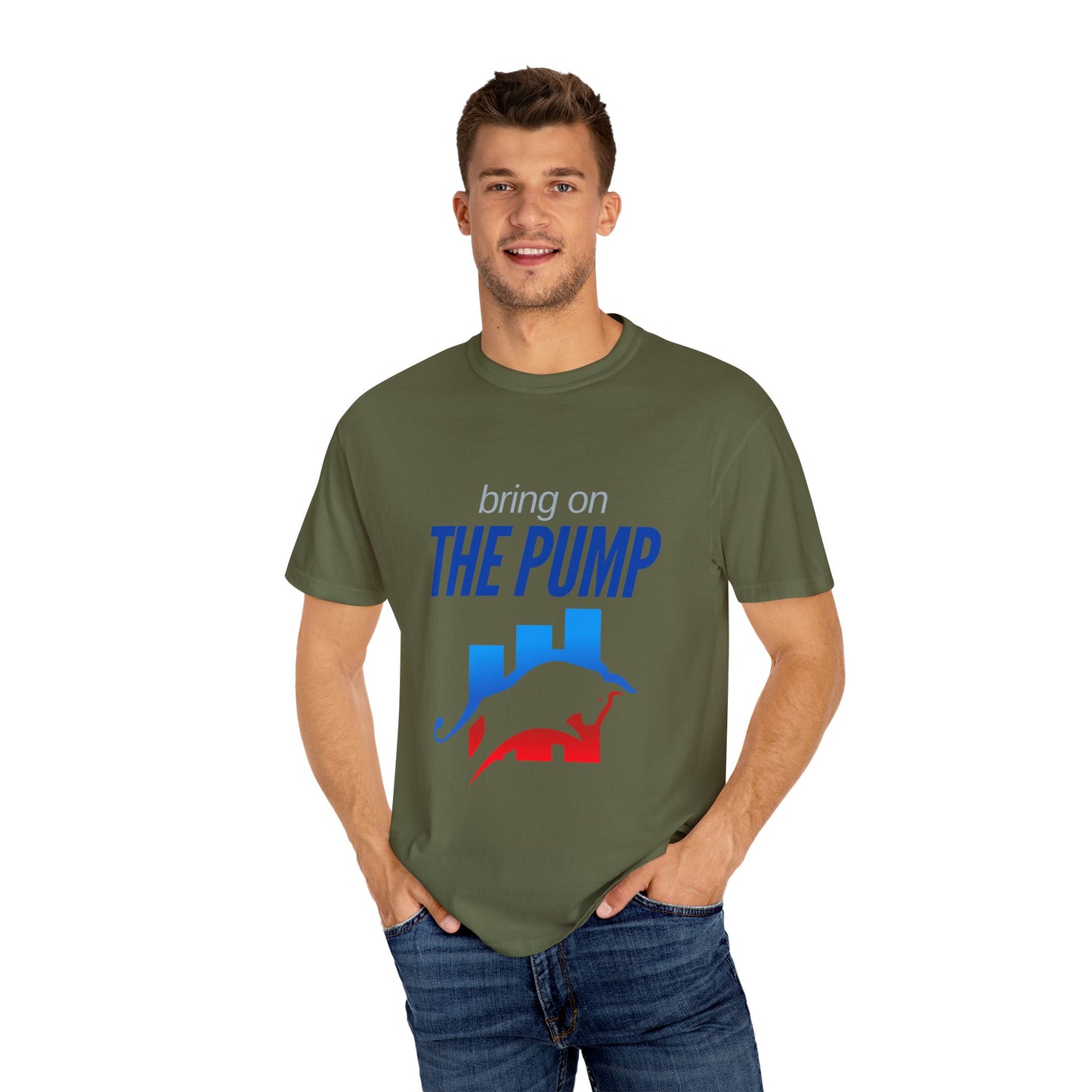 Bring on The Pump Unisex Garment-Dyed T-shirt