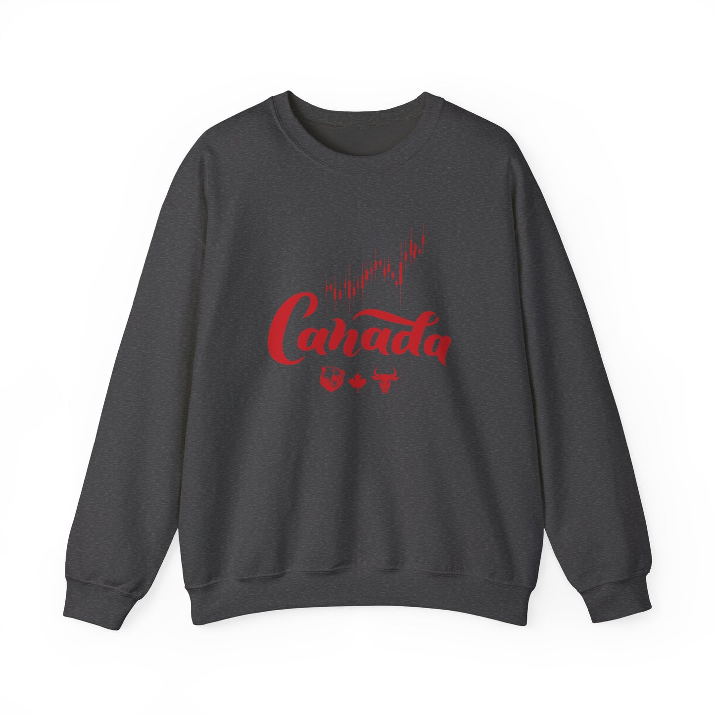 Bear Maple Bull Canada Unisex Heavy Blend™ Crewneck Sweatshirt