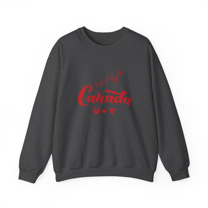Bear Maple Bull Canada Unisex Heavy Blend™ Crewneck Sweatshirt