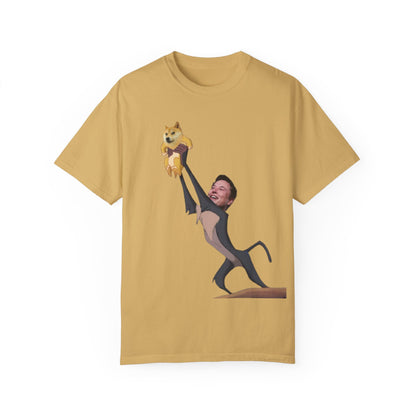 DOGE Musk Meme Unisex Garment-Dyed T-shirt