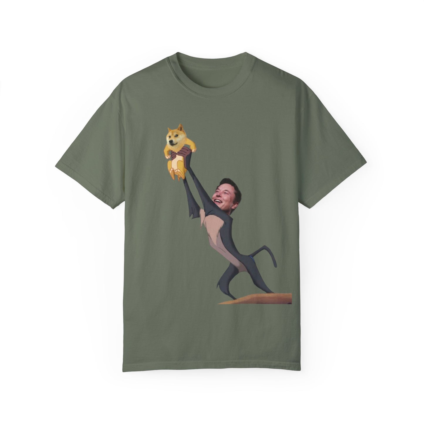 DOGE Musk Meme Unisex Garment-Dyed T-shirt