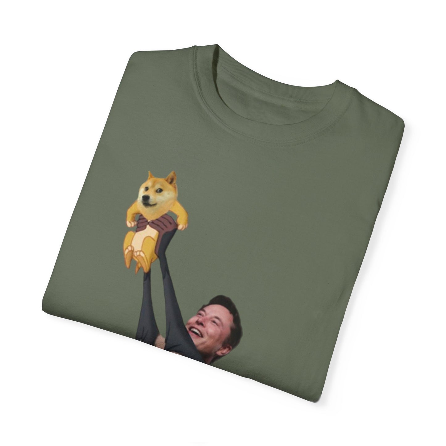 DOGE Musk Meme Unisex Garment-Dyed T-shirt
