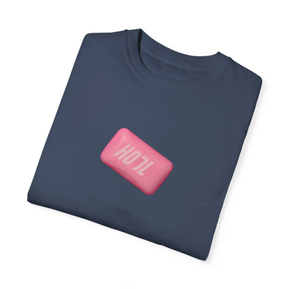 HODL Pink Soap BTC Unisex Garment-Dyed T-shirt
