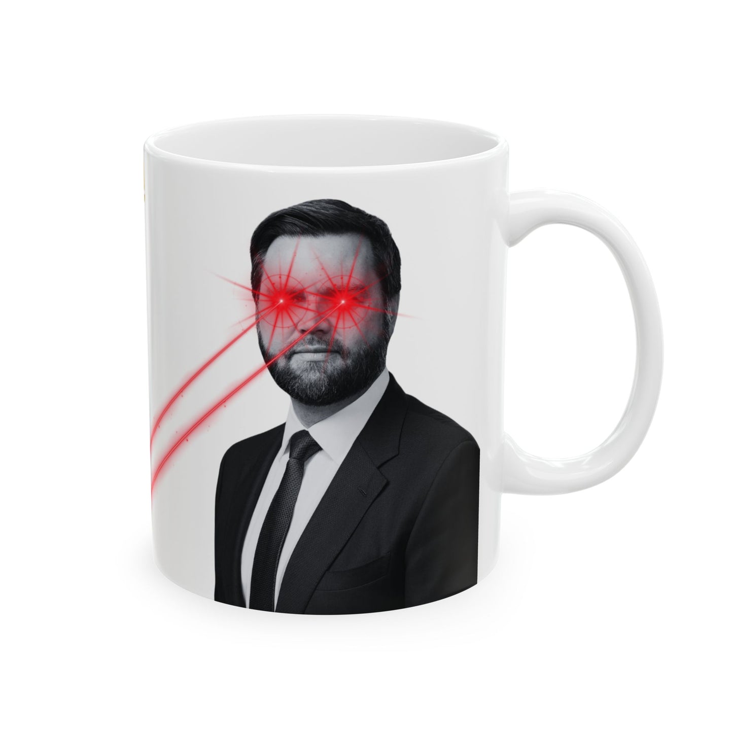 JD V Laser Eyes Ceramic Mug, (11oz, 15oz)