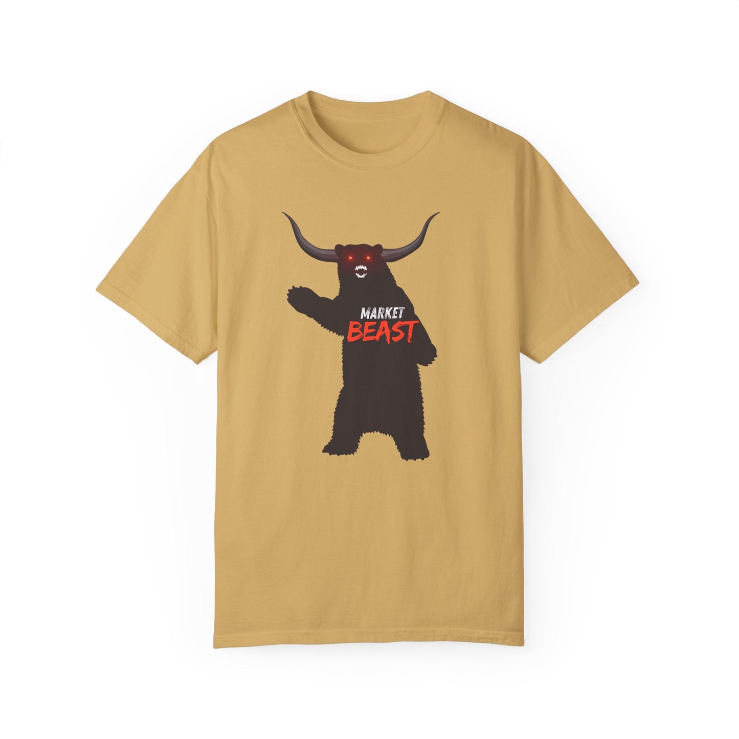 Market Beast Laser Eyes Unisex Garment-Dyed T-shirt