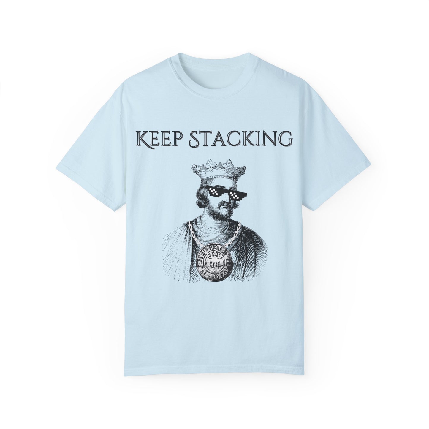 King Henry III Silver Stacker Unisex Garment-Dyed T-shirt