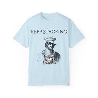 King Henry III Silver Stacker Unisex Garment-Dyed T-shirt