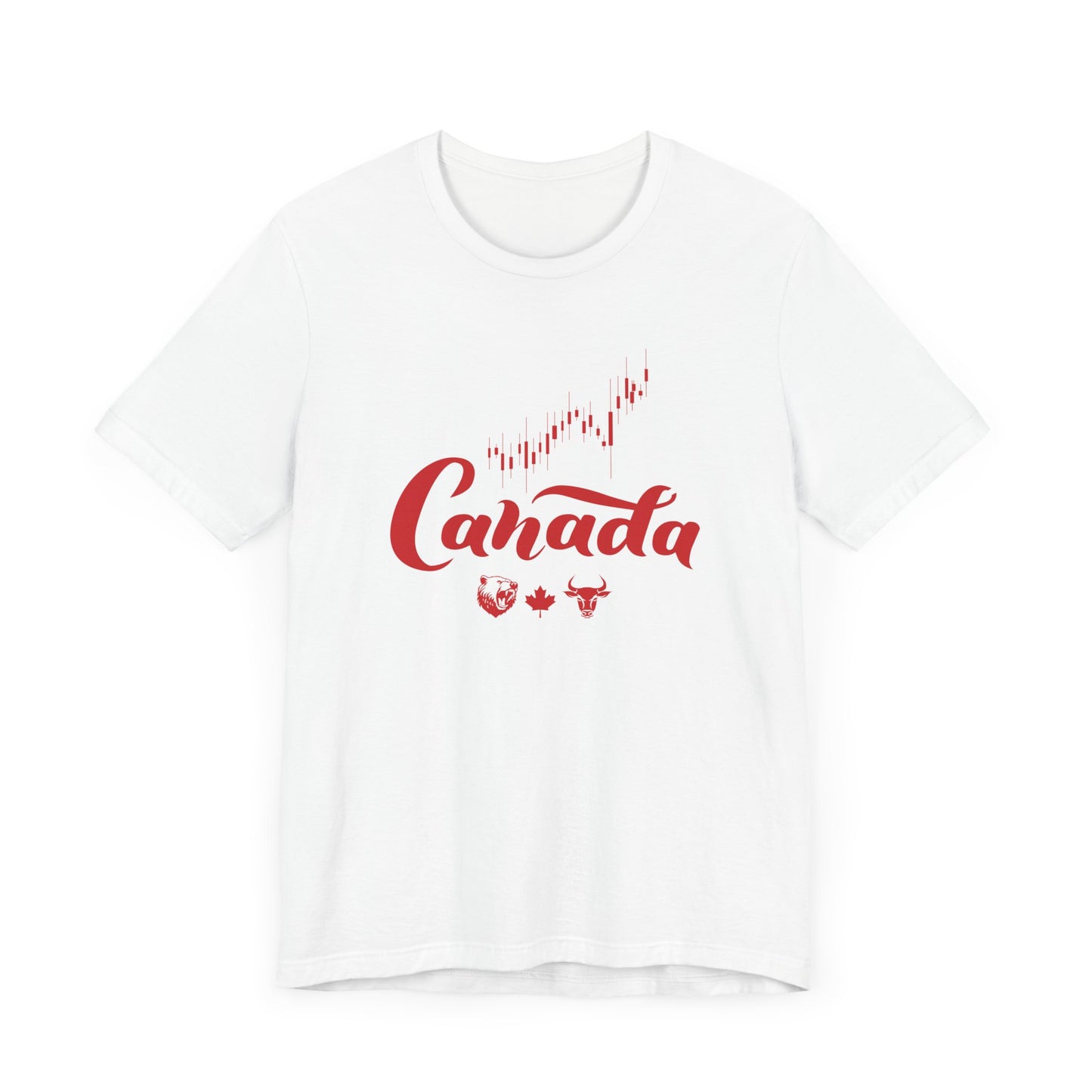 Bear Maple Bull Canada Unisex Jersey Short Sleeve Tee