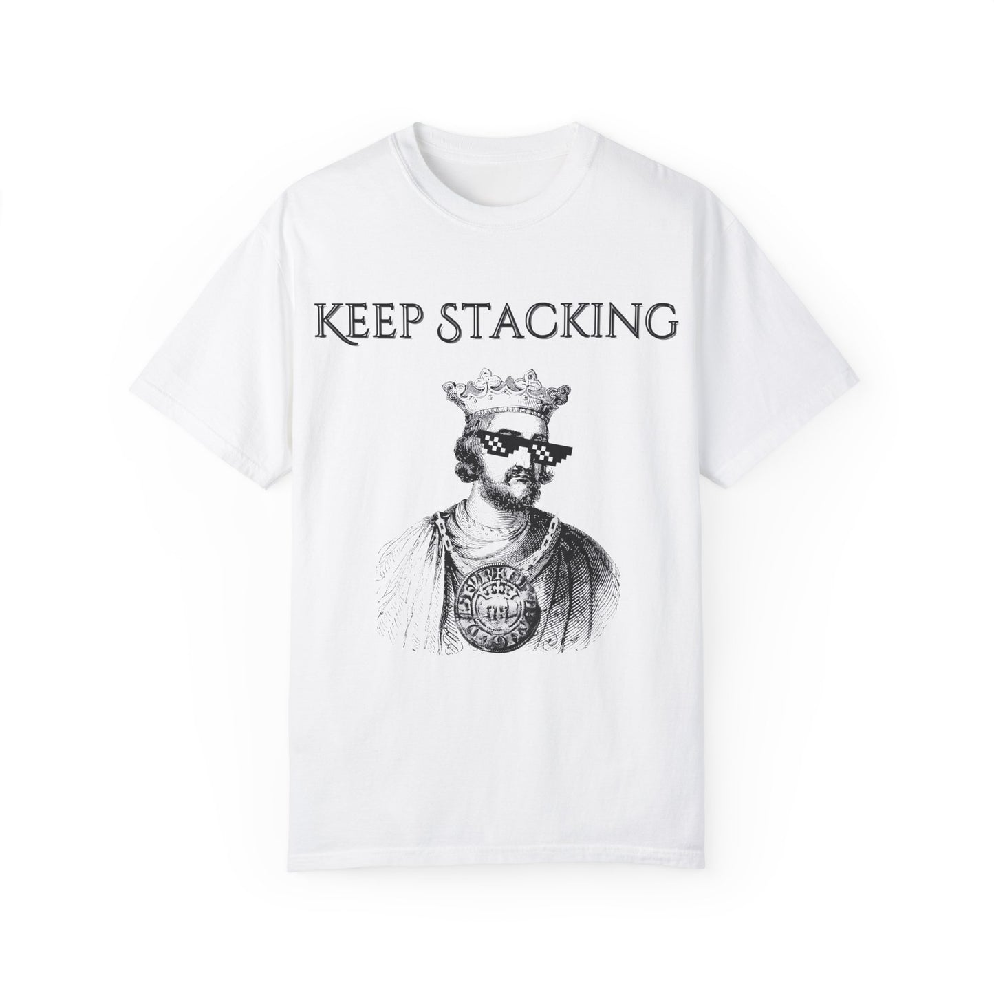 King Henry III Silver Stacker Unisex Garment-Dyed T-shirt