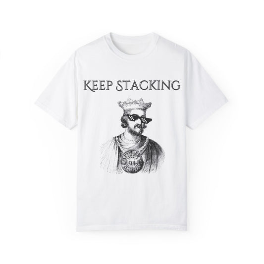 King Henry III Silver Stacker Unisex Garment-Dyed T-shirt