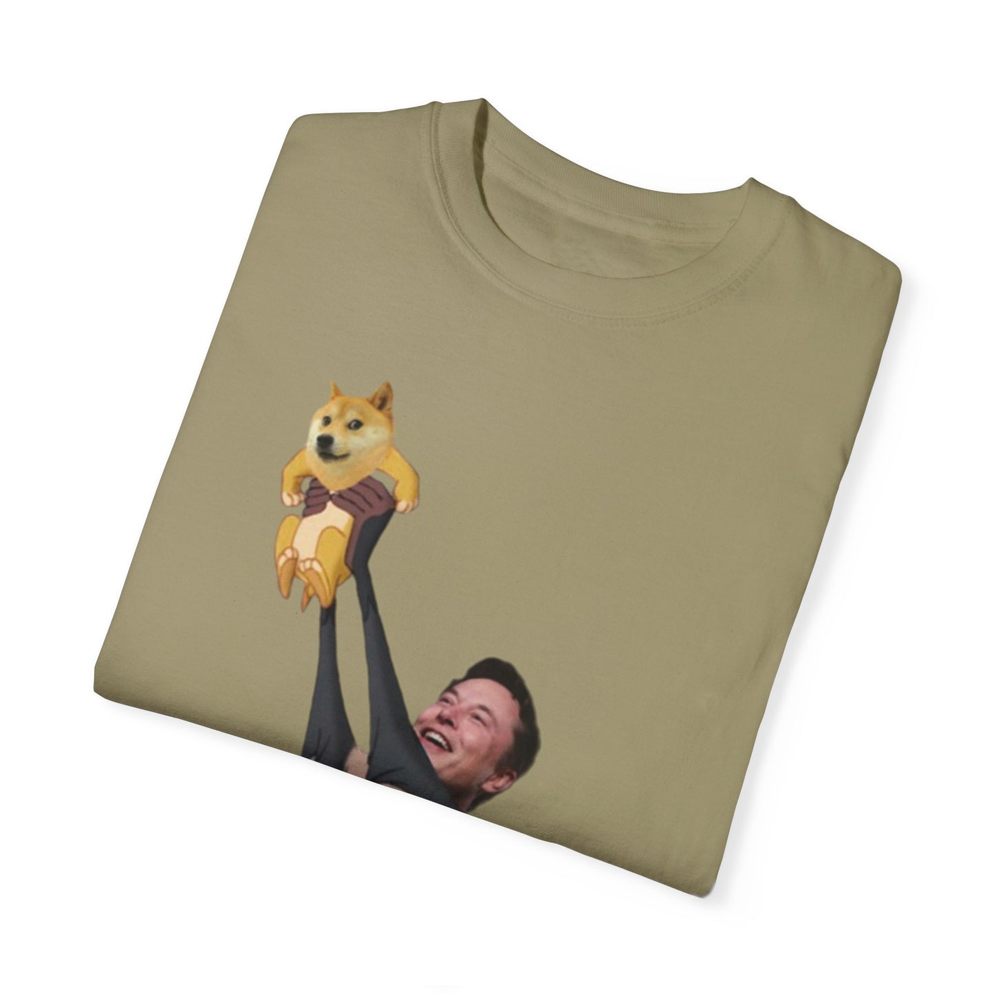 DOGE Musk Meme Unisex Garment-Dyed T-shirt