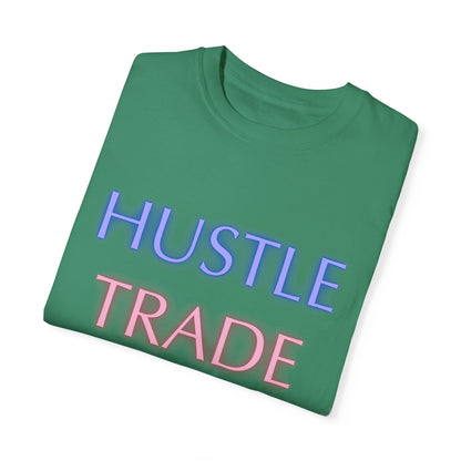 Hustle Trade Repeat Unisex Garment-Dyed T-shirt