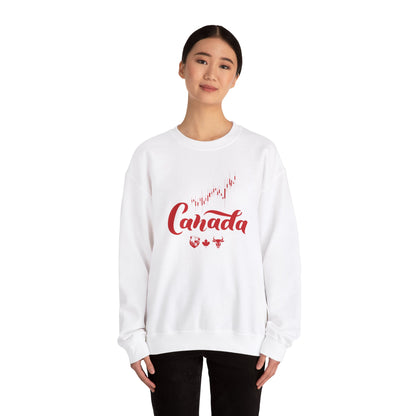 Bear Maple Bull Canada Unisex Heavy Blend™ Crewneck Sweatshirt