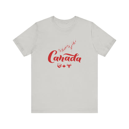 Bear Maple Bull Canada Unisex Jersey Short Sleeve Tee