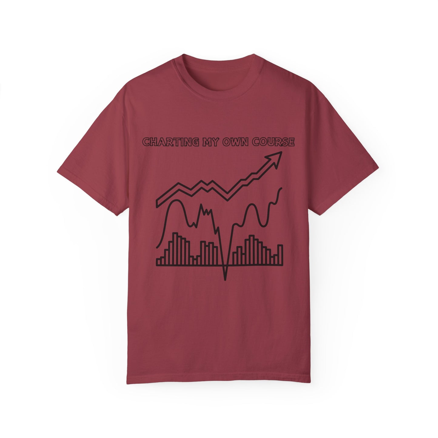 Charting my Own Course Unisex Garment-Dyed T-shirt