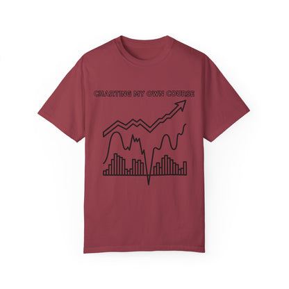 Charting my Own Course Unisex Garment-Dyed T-shirt